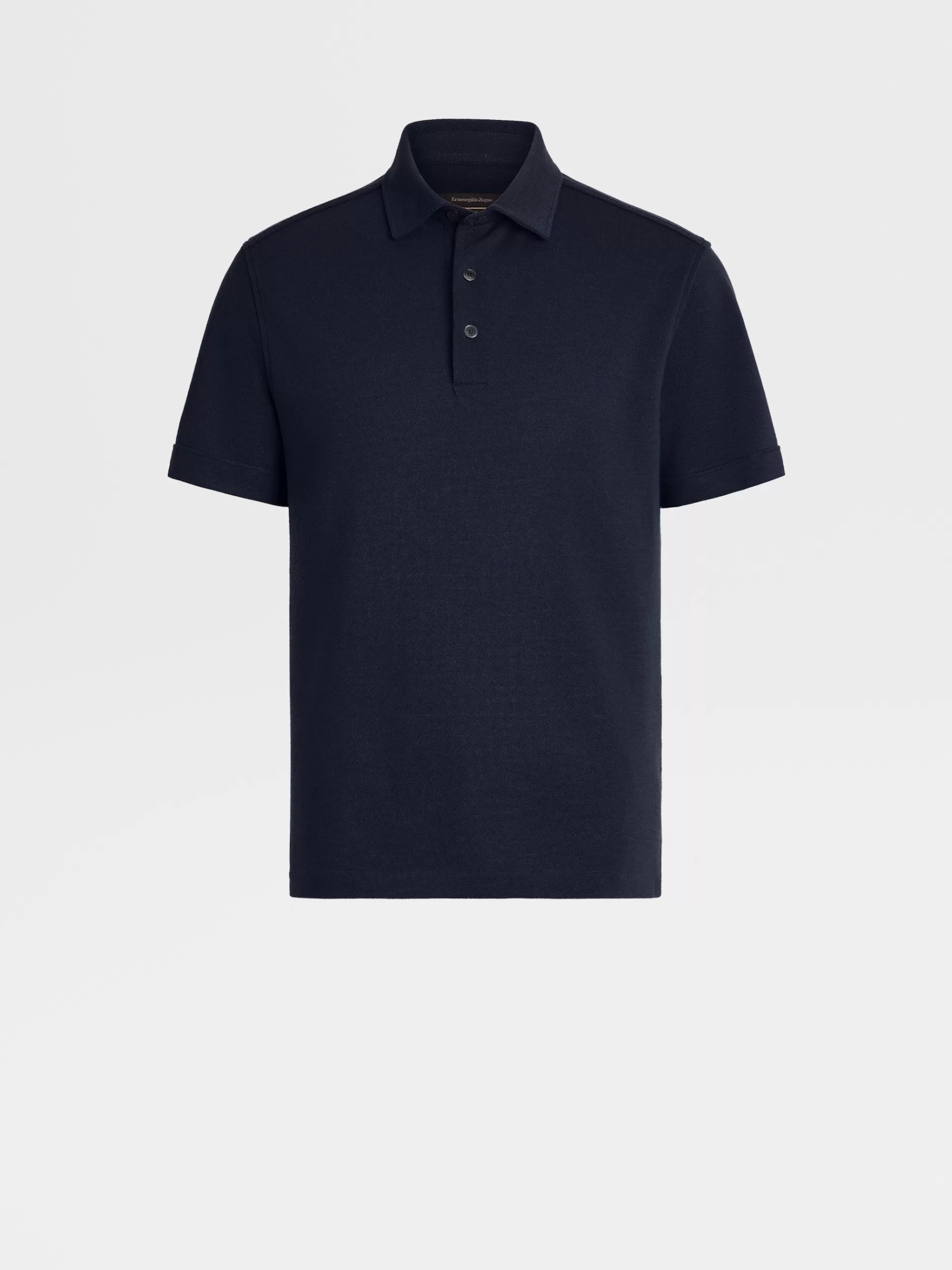 ZEGNA Polos^Polo De Manga Curta Em Jersei De La 12Milmil12 Azul-Marinho