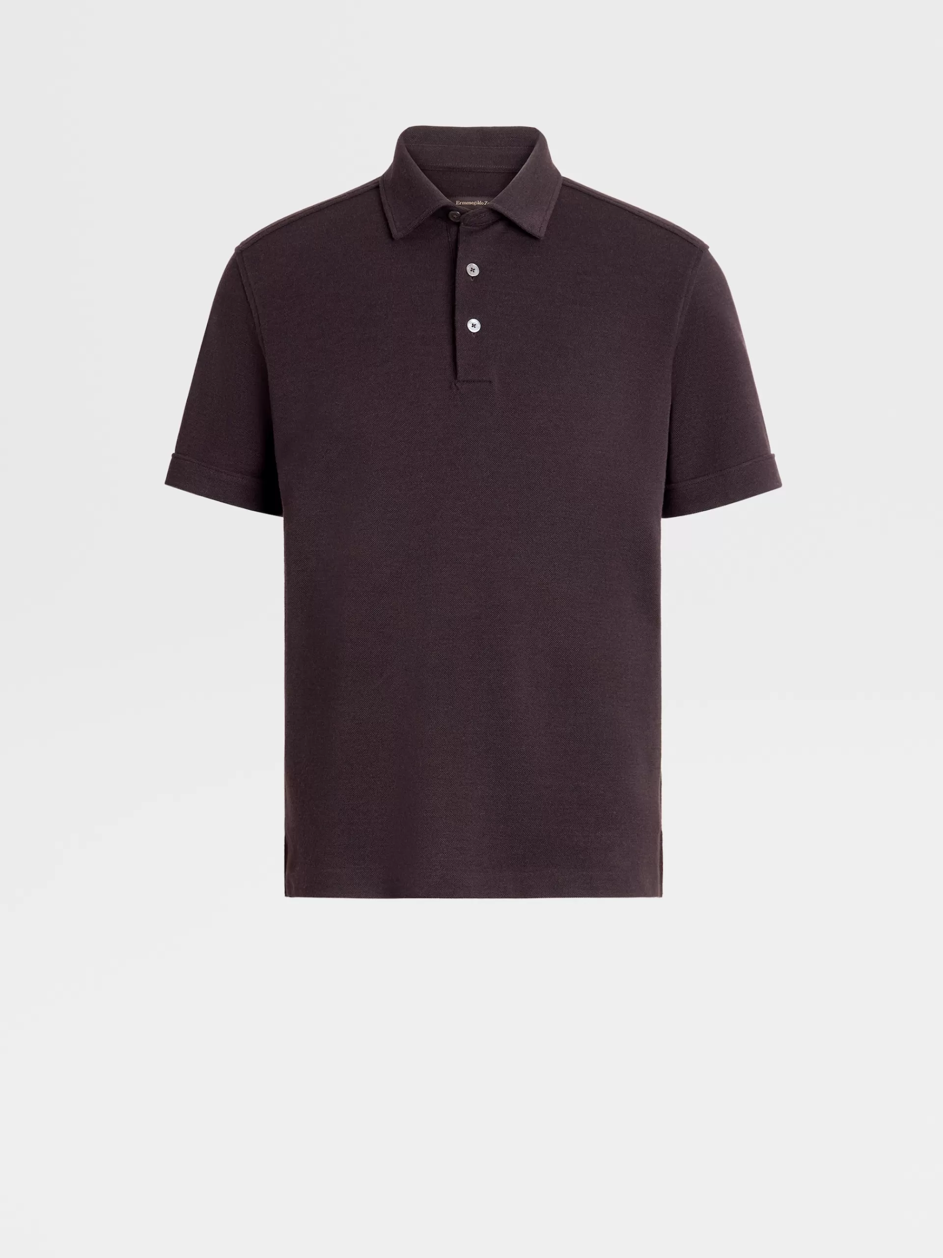 ZEGNA Polos^Polo De Manga Curta Em Jersei De La 12Milmil12 Bordo Mesclado