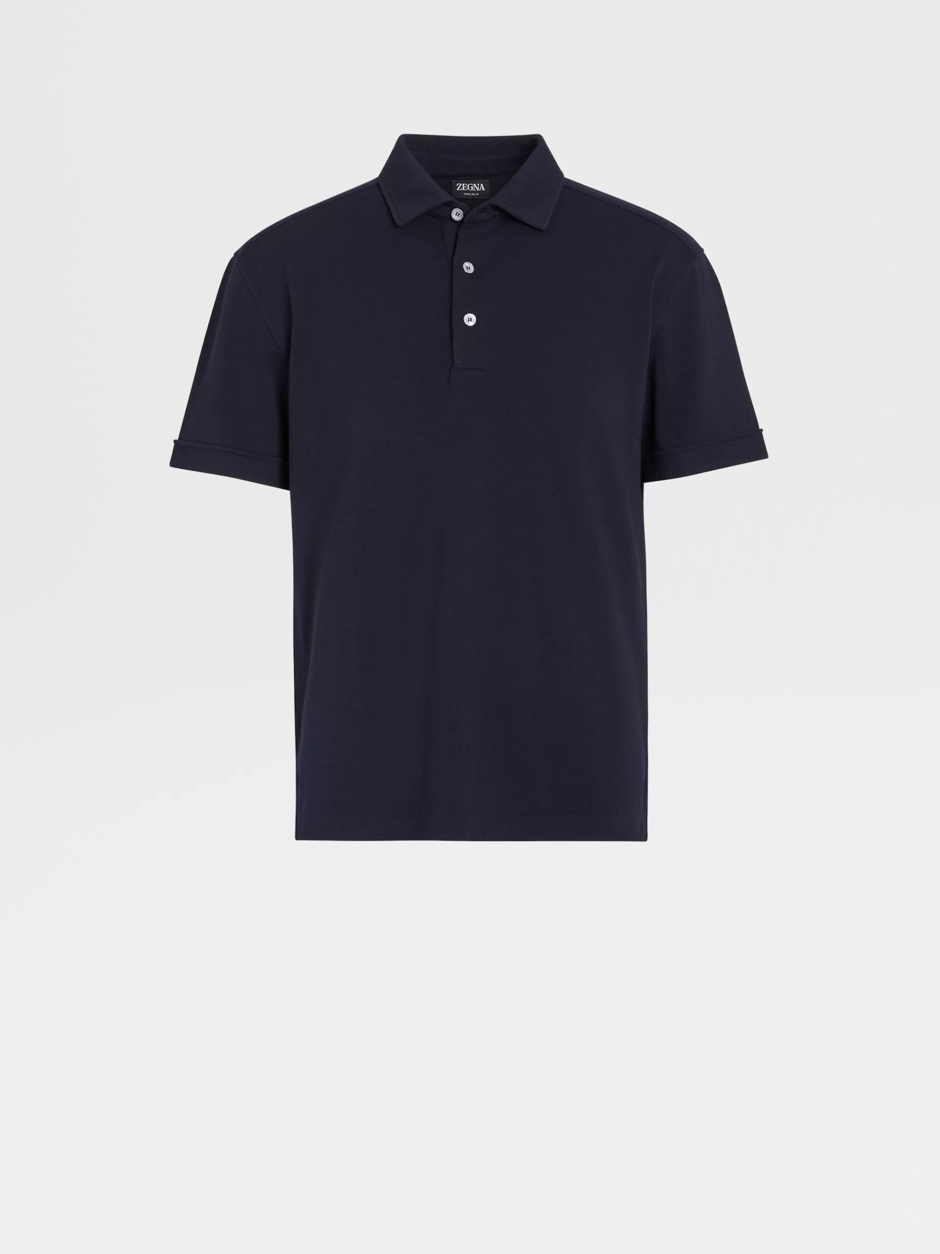 ZEGNA Polos^Polo De Manga Curta Em La 12Milmil12 Azul-Marinho