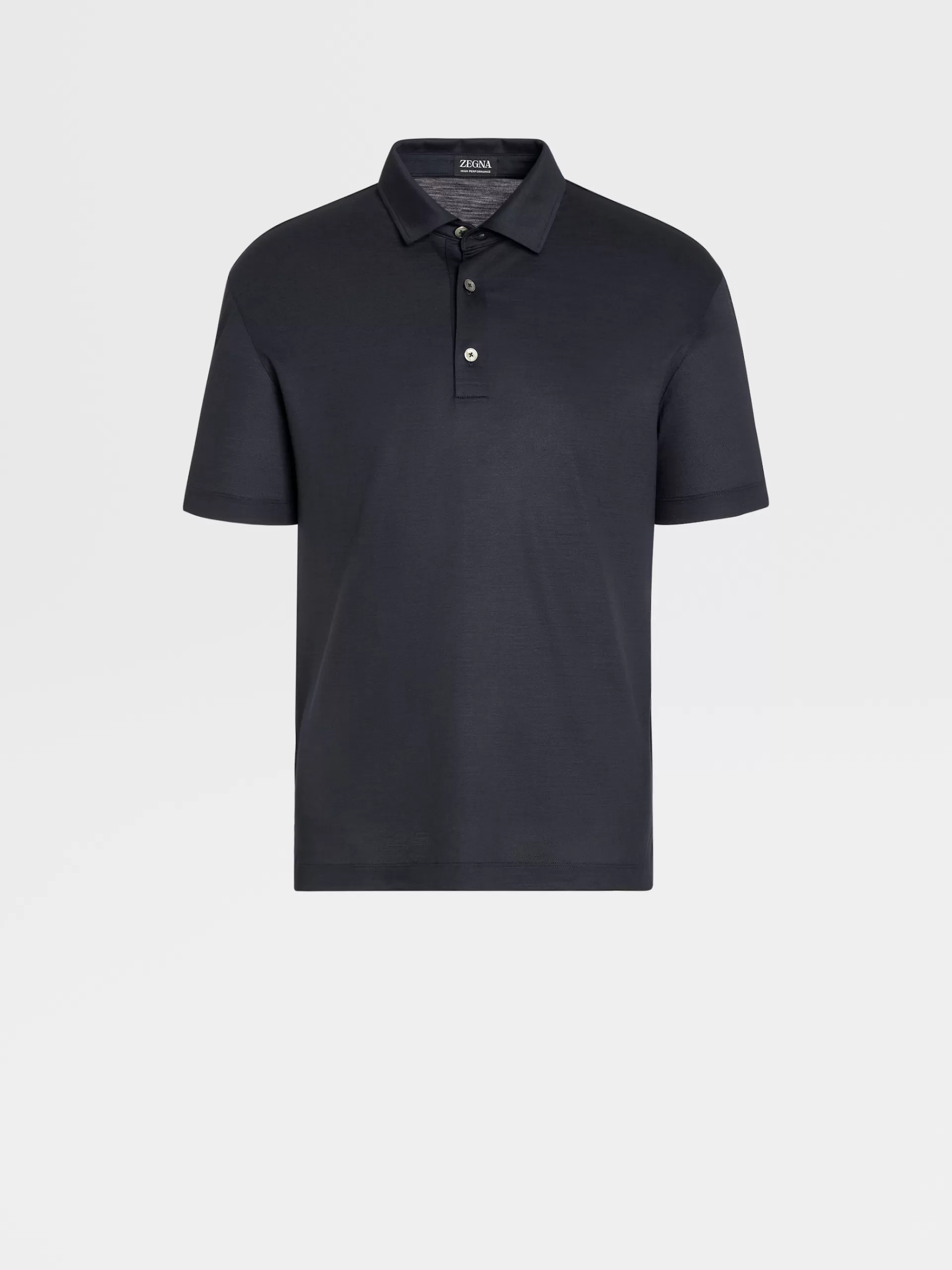 ZEGNA Polos^Polo De Manga Curta Em La High Performance™ Azul-Marinho