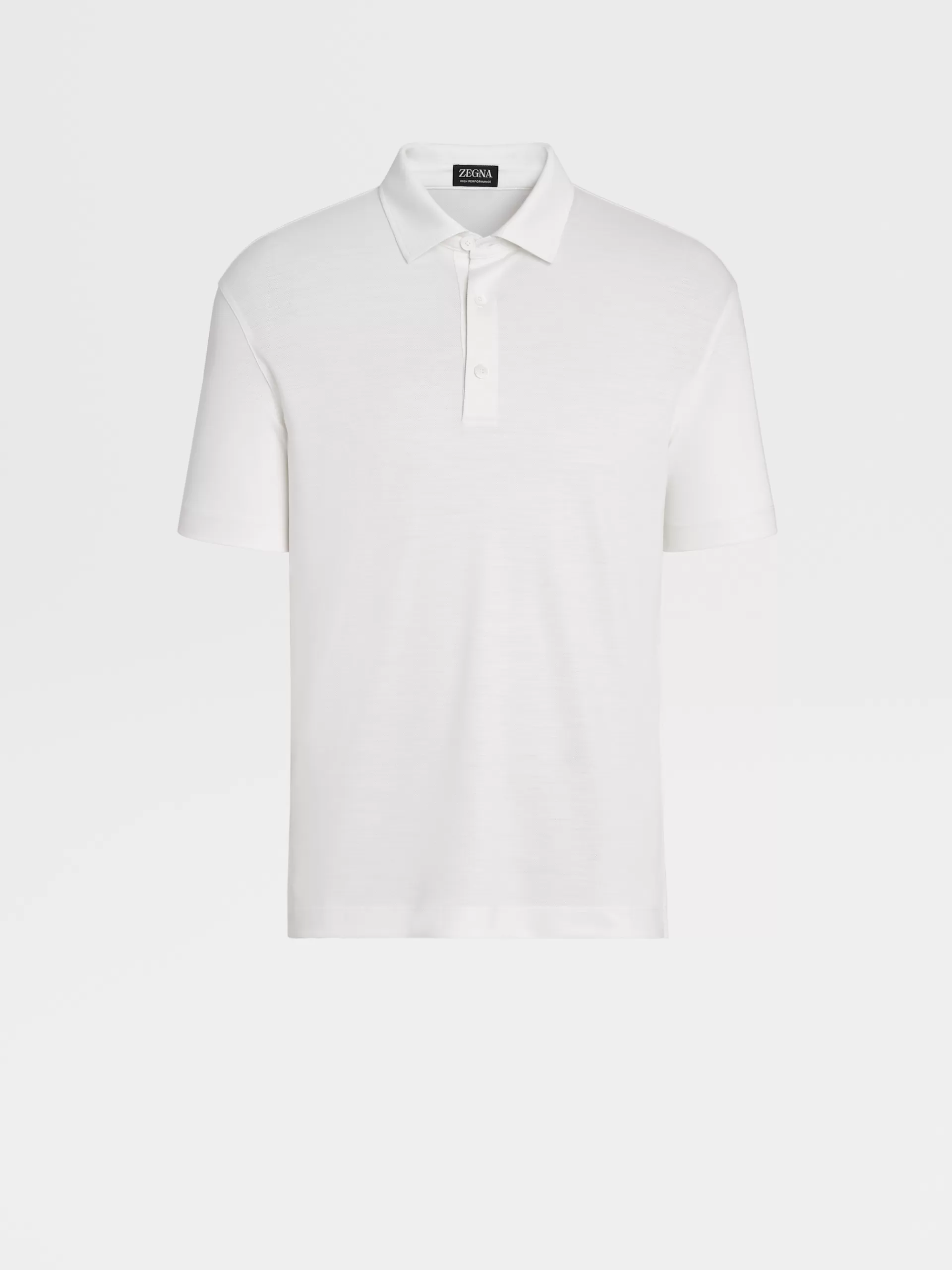 ZEGNA Polos^Polo De Manga Curta Em La High Performance™ Branco