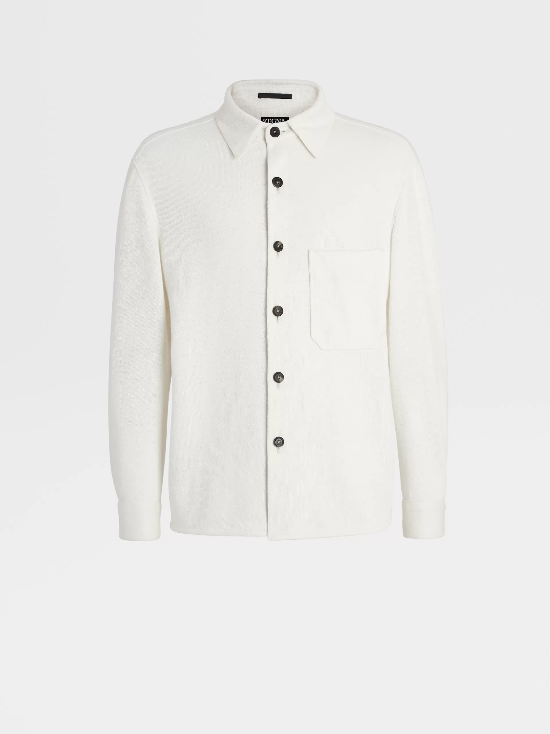 ZEGNA Sobrecamisas E Casacos Chore^Sobrecamisa Branca Em Linho Puro Branco