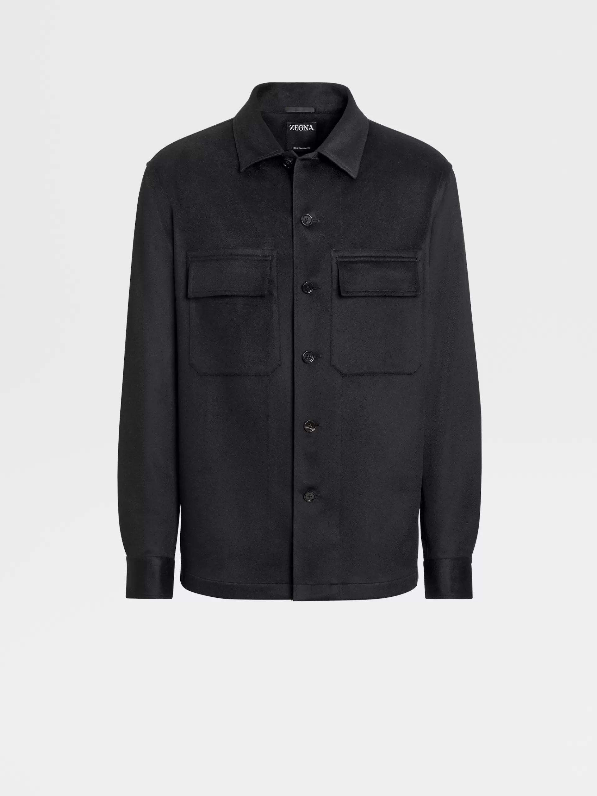 ZEGNA Sobrecamisas E Casacos Chore^Sobrecamisa Em Oasi Cashmere No Tom Preto