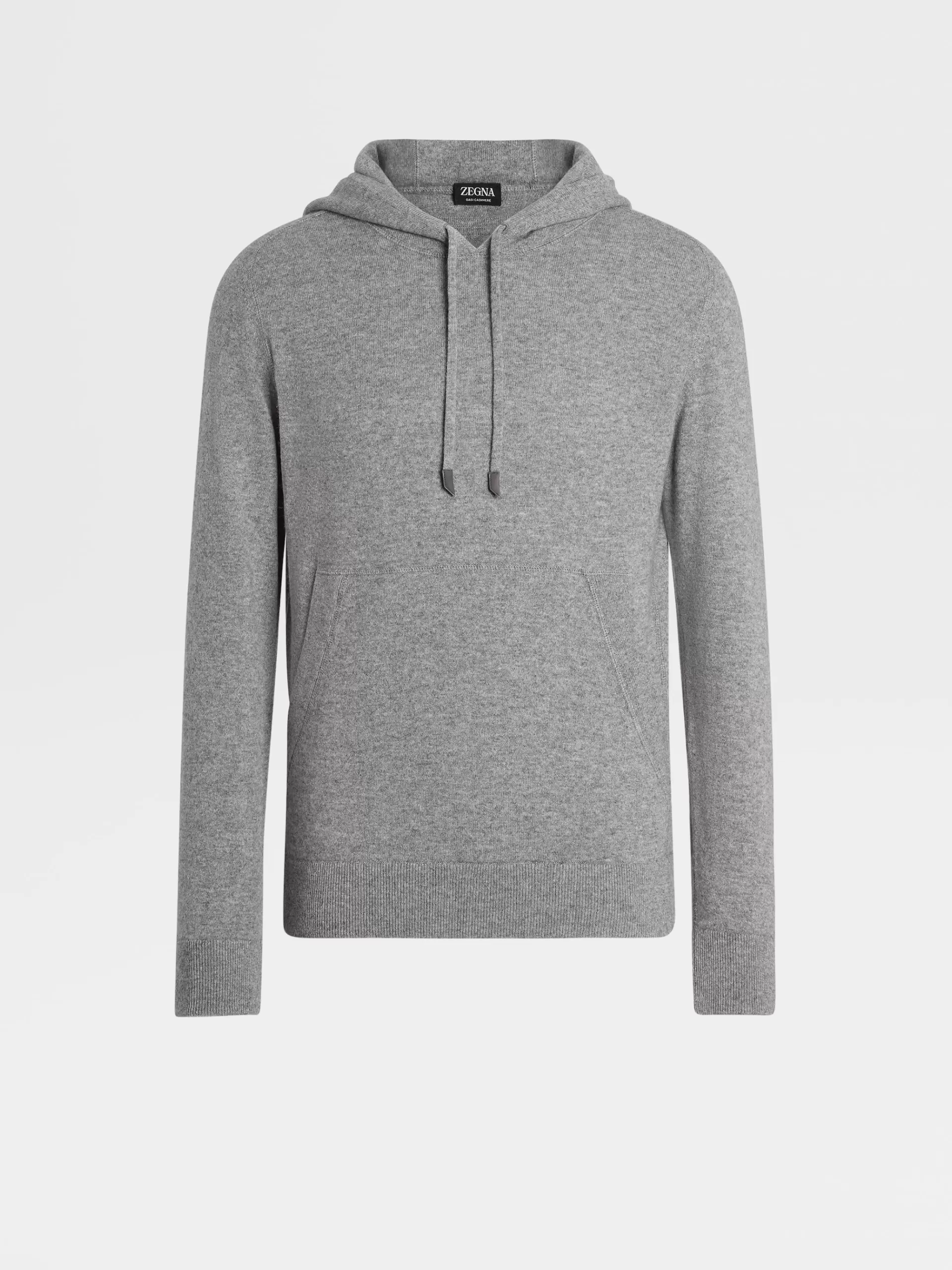 ZEGNA Malhas^Sweatshirt Com Capuz Oasi Cinzento Mesclado Cinzento-Mesclado