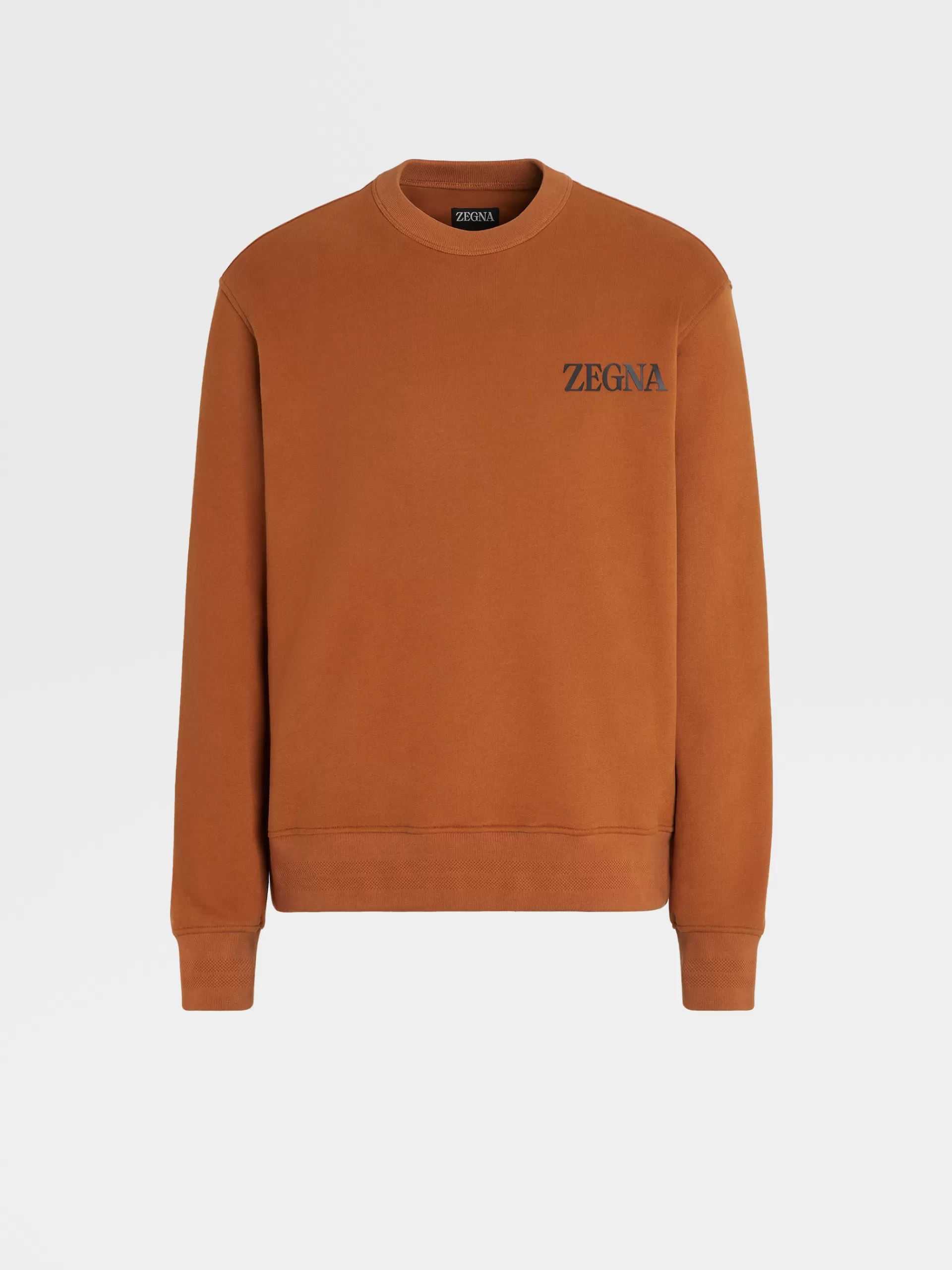 ZEGNA Sweatshirts^Sweatshirt De Gola Redonda Em Algodao #Usetheexisting™ Cor Vicunha