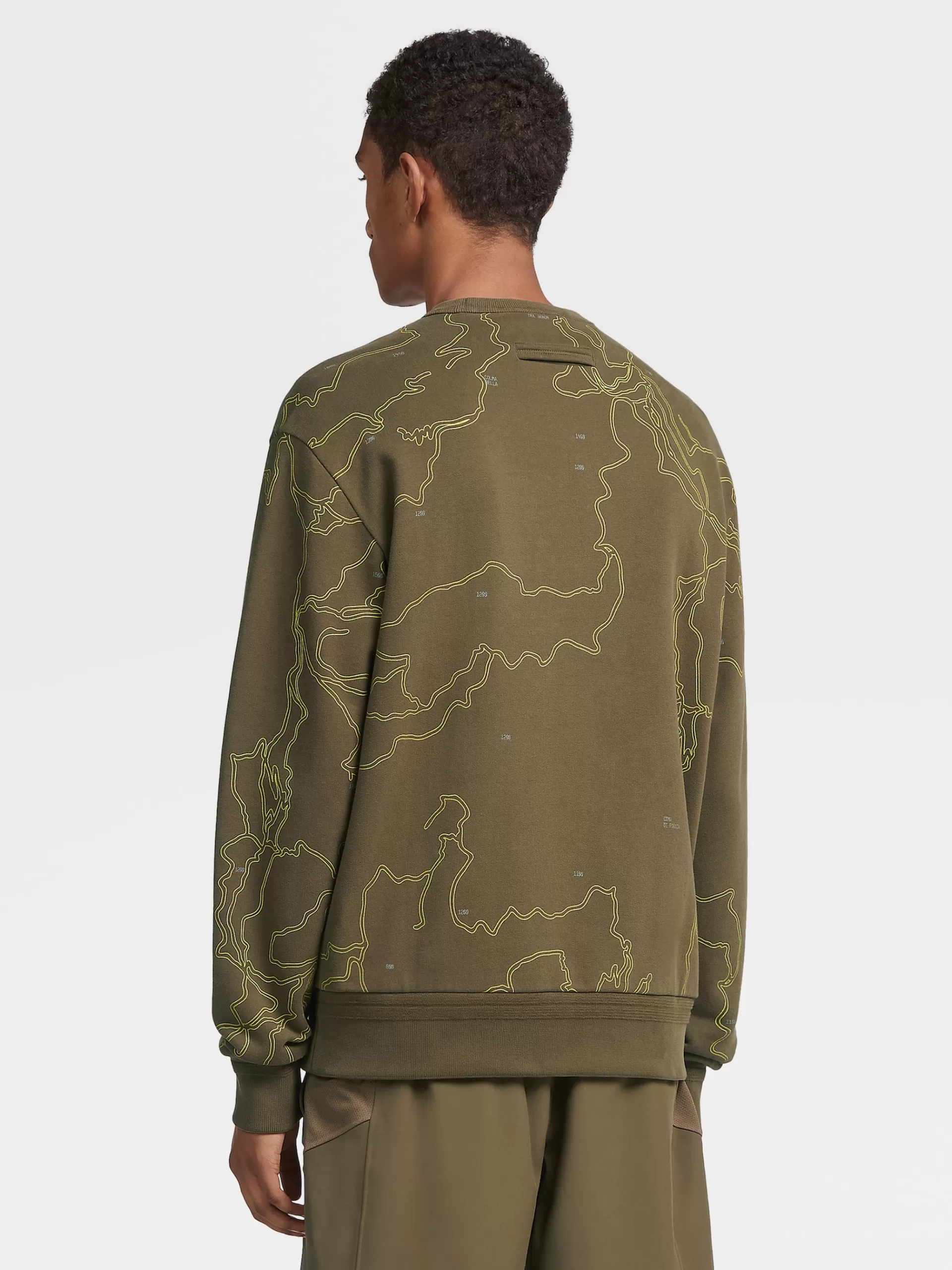 ZEGNA Sweatshirts^Sweatshirt De Gola Redonda Em Algodao #Usetheexisting™ X Norda™ Verde-Azeitona Escuro