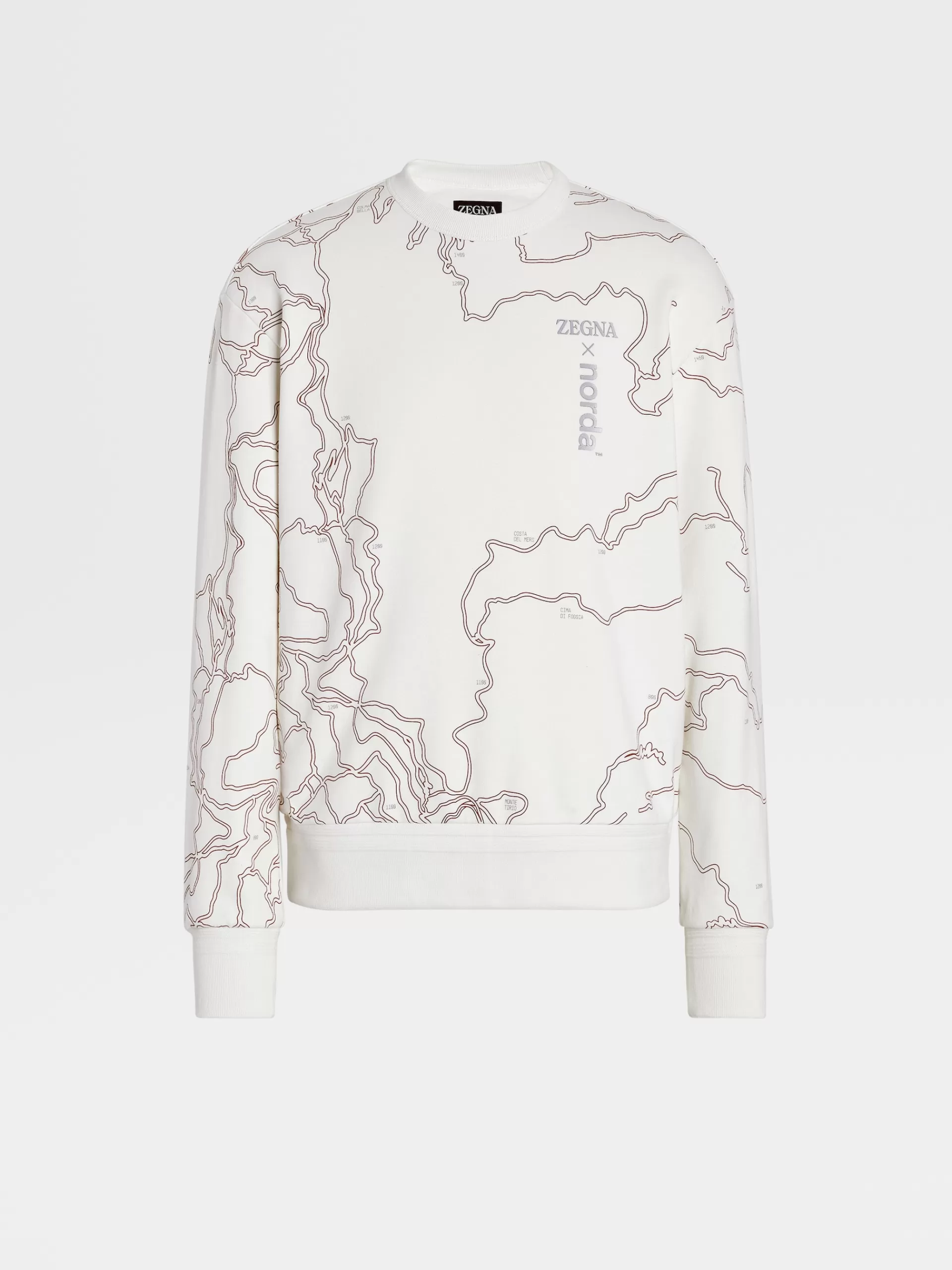 ZEGNA Sweatshirts^Sweatshirt De Gola Redonda Em Algodao #Usetheexisting™ X Norda™ Branca Branco
