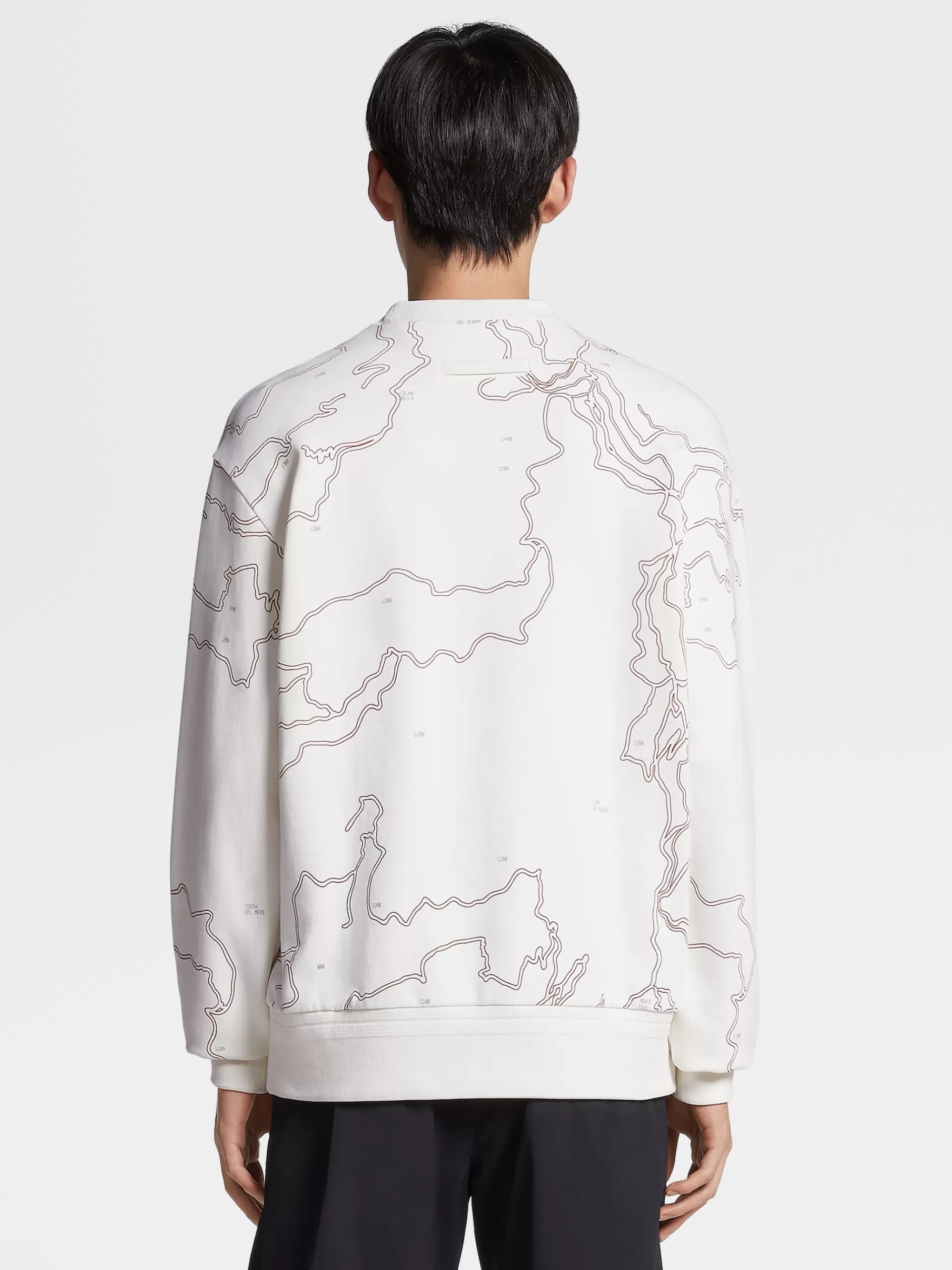 ZEGNA Sweatshirts^Sweatshirt De Gola Redonda Em Algodao #Usetheexisting™ X Norda™ Branca Branco