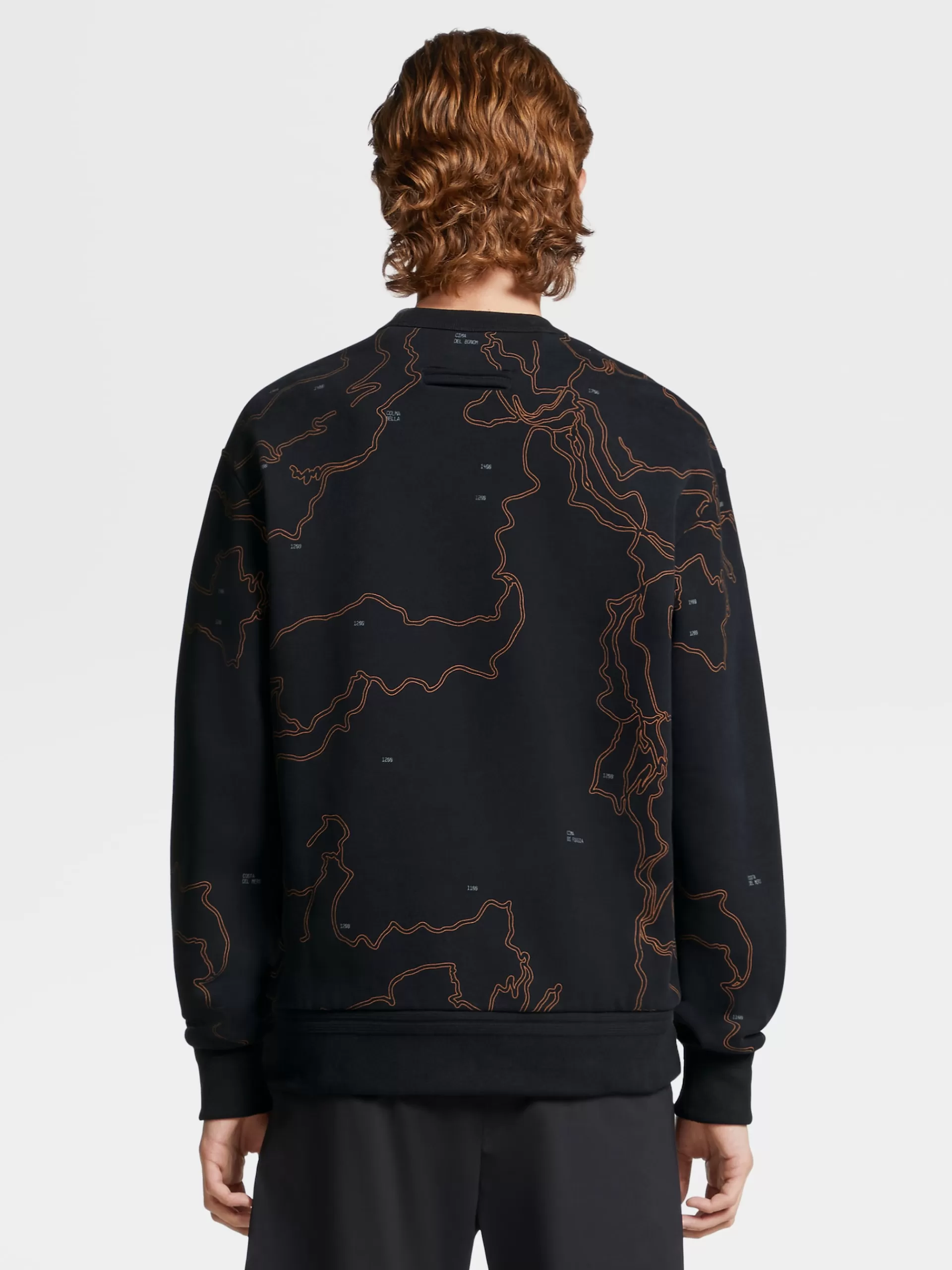 ZEGNA Roupa Desportiva^Sweatshirt De Gola Redonda Em Algodao #Usetheexisting™ X Norda™ Preta Preto