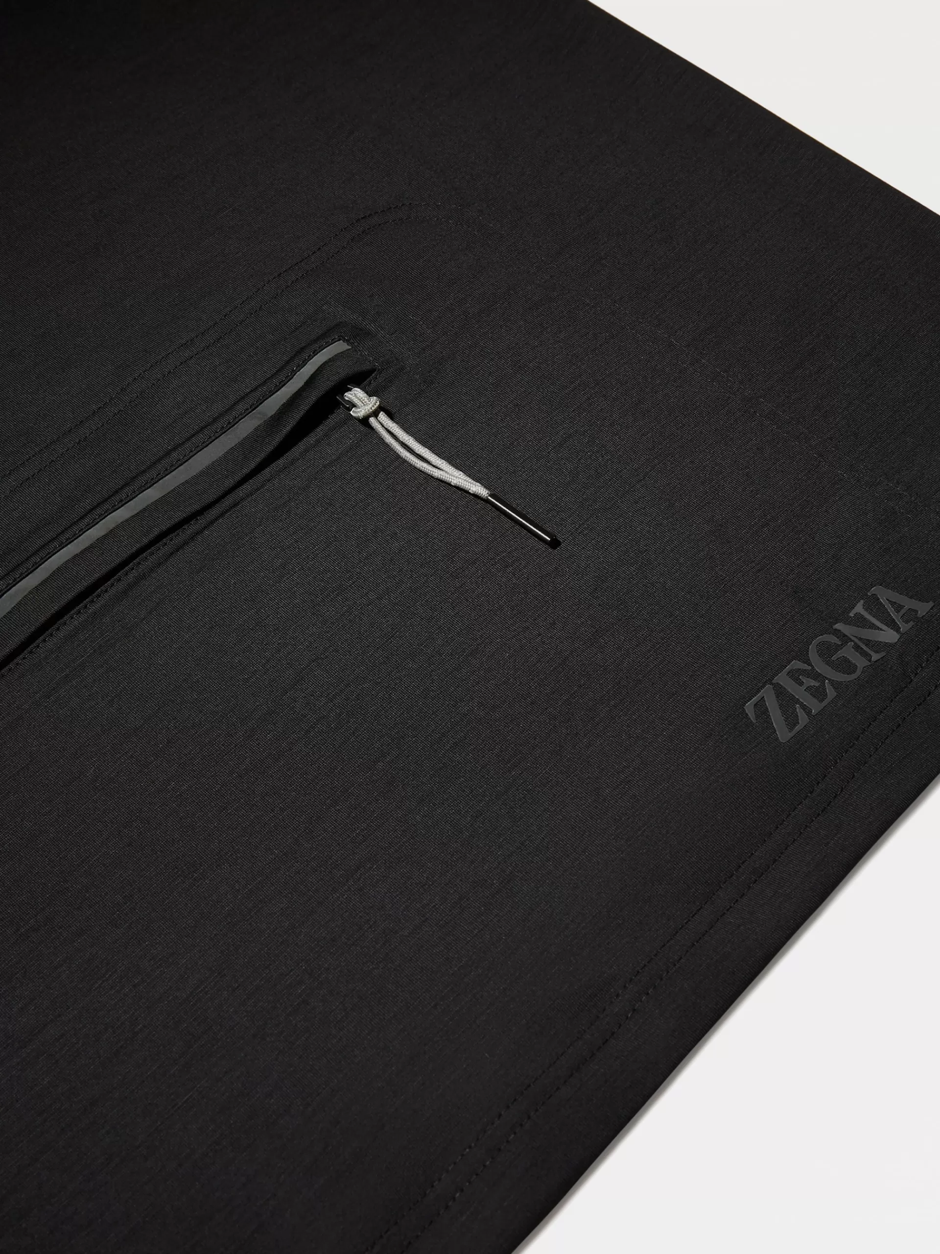 ZEGNA T-Shirts^T-Shirt De Manga Comprida Preta Em La High Performance™ Preto
