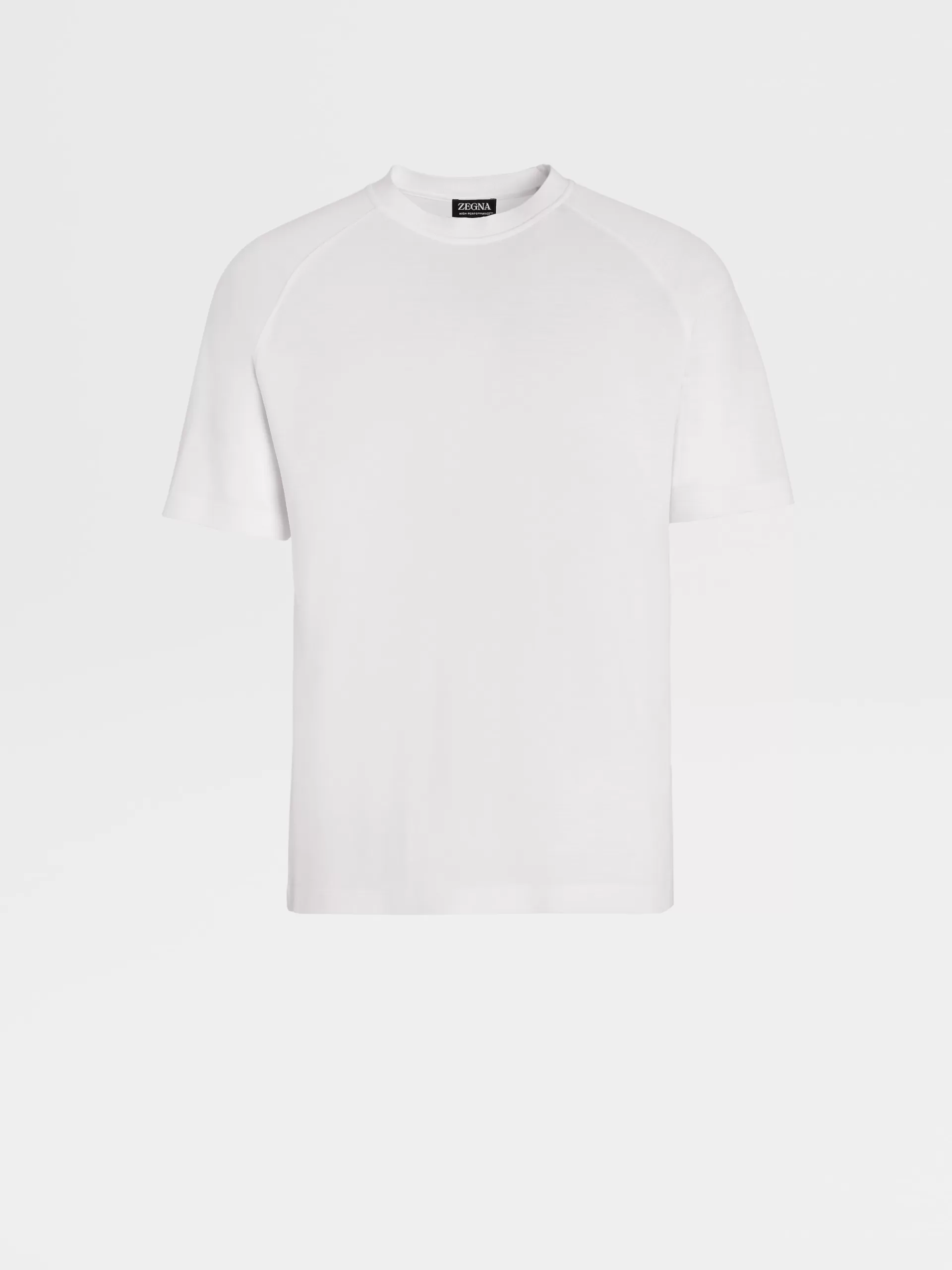 ZEGNA T-Shirts^T-Shirt De Manga Curta Branca Em La High Performance™ Branco