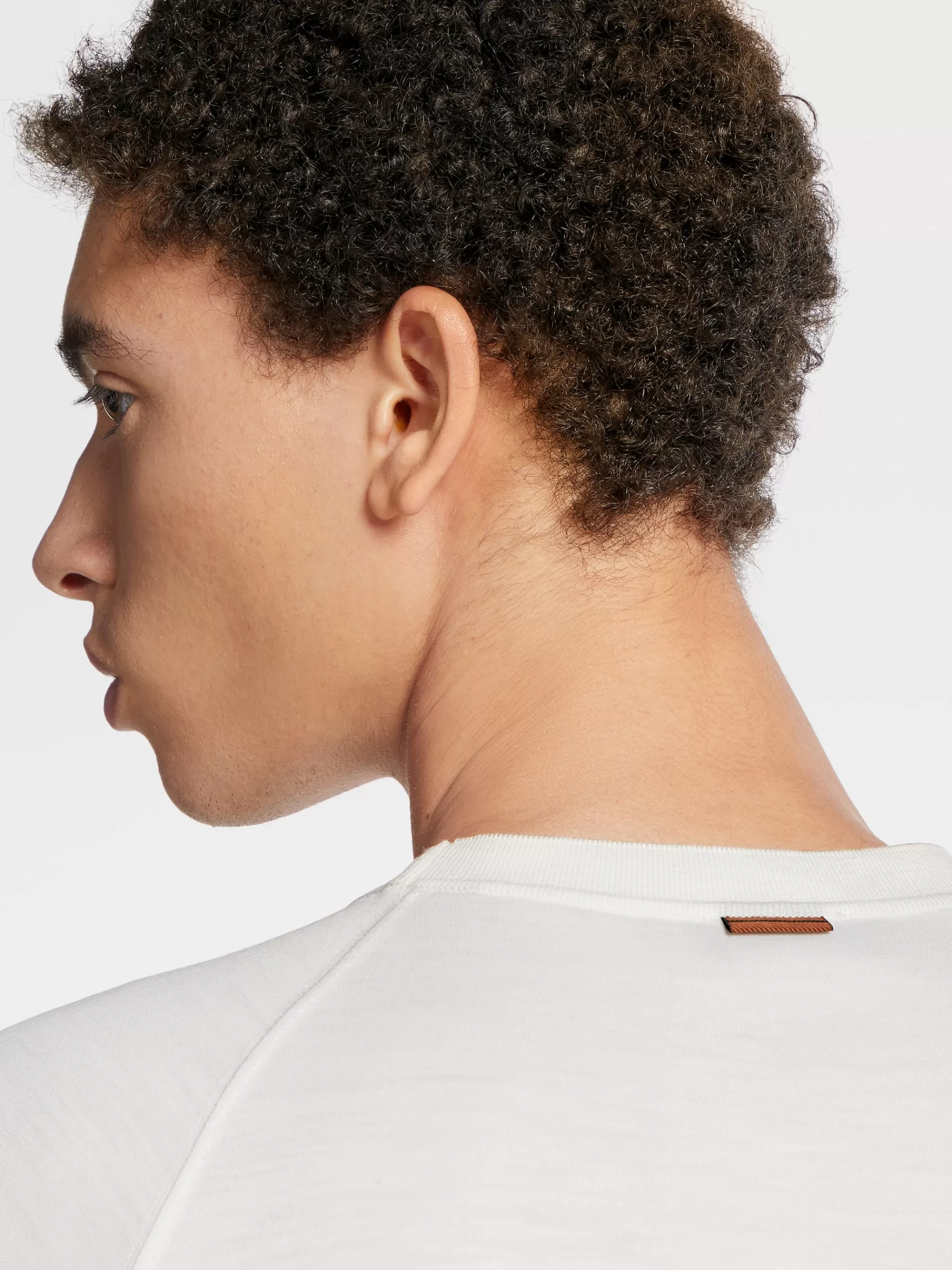 ZEGNA T-Shirts^T-Shirt De Manga Curta Branca Em La High Performance™ Branco