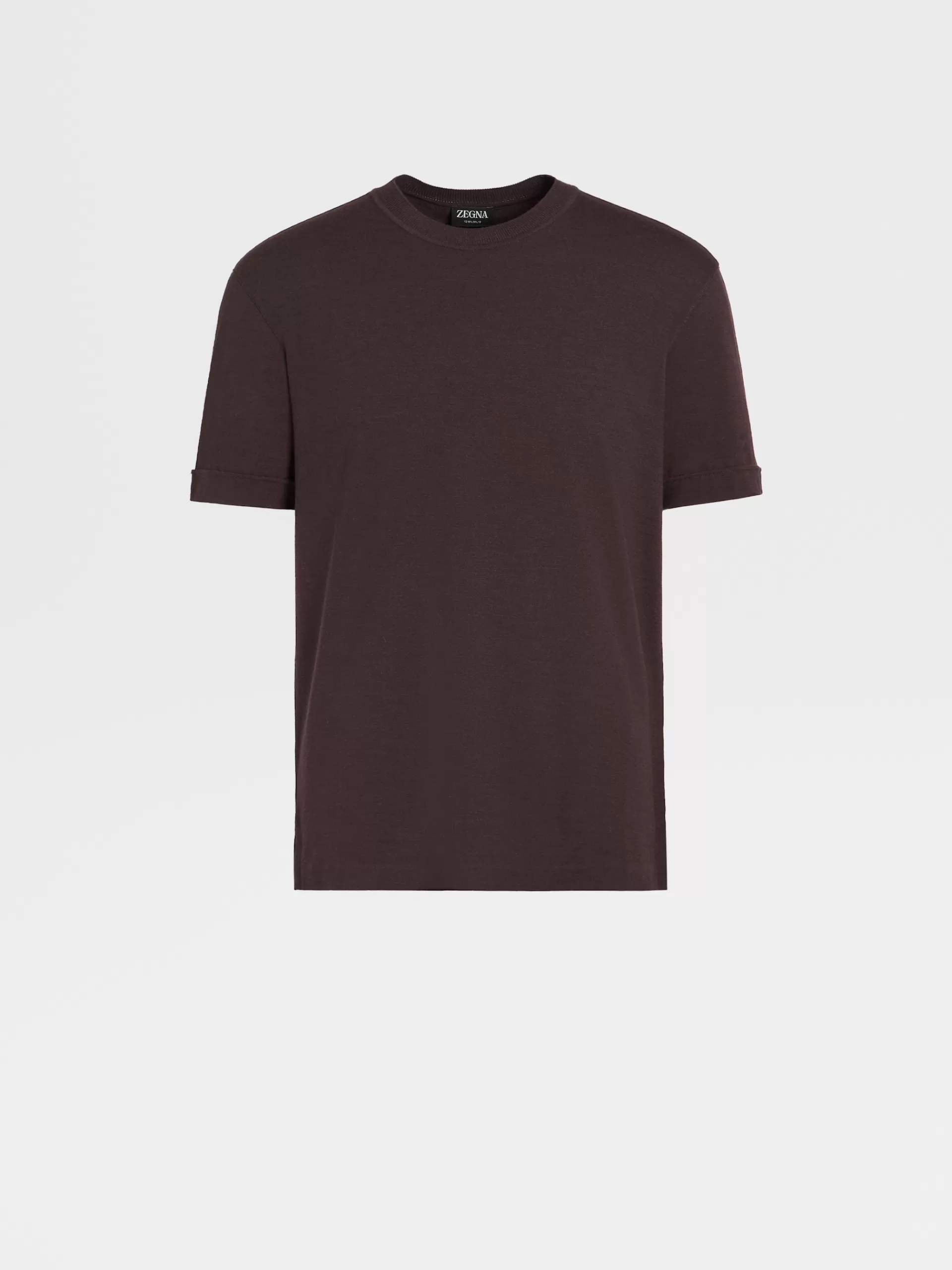 ZEGNA T-Shirts^T-Shirt De Manga Curta Em La 12Milmil12 Bordo Mesclado
