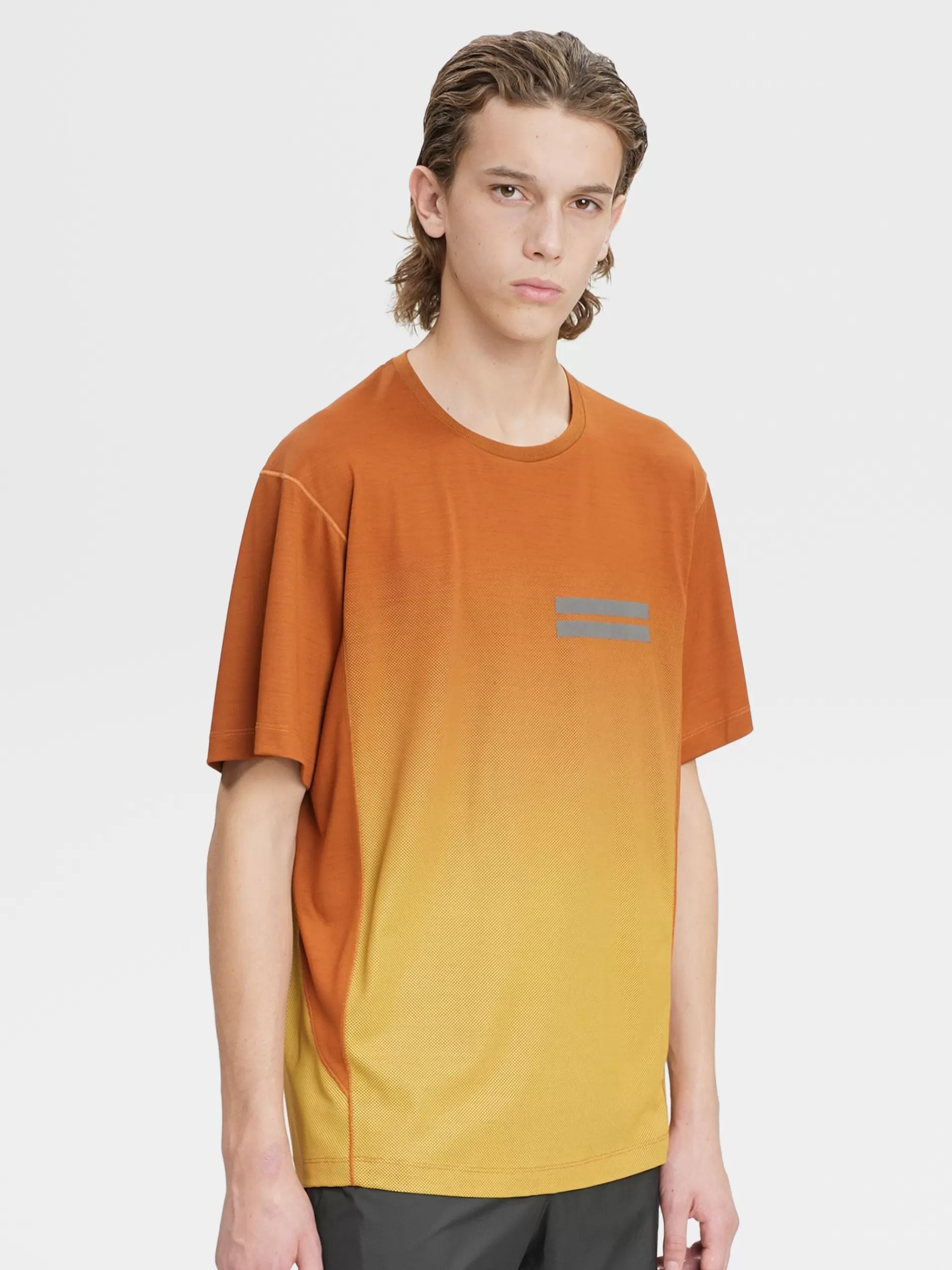 ZEGNA T-Shirts^T-Shirt De Manga Curta No Tom Em La High Performance™ Com Efeito Desbotado Vicunha Vivo