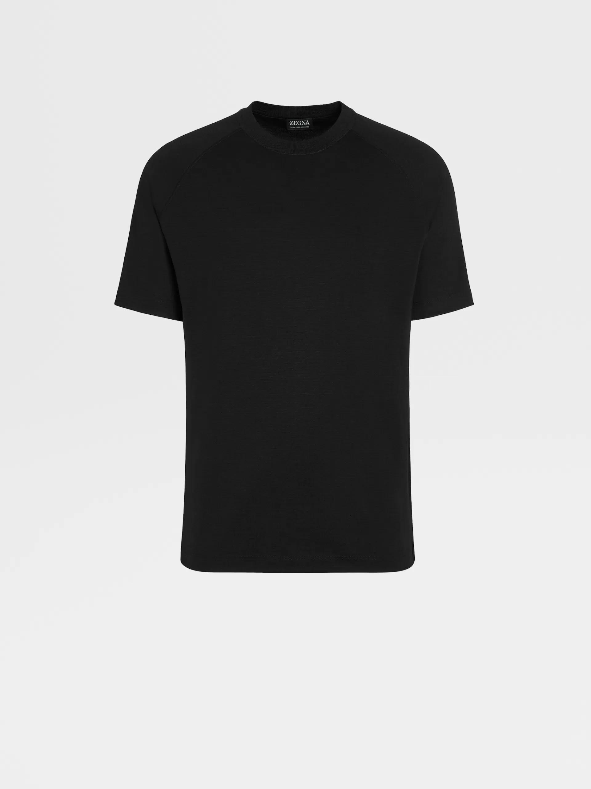 ZEGNA T-Shirts^T-Shirt De Manga Curta Preta Em La High Performance™ Preto