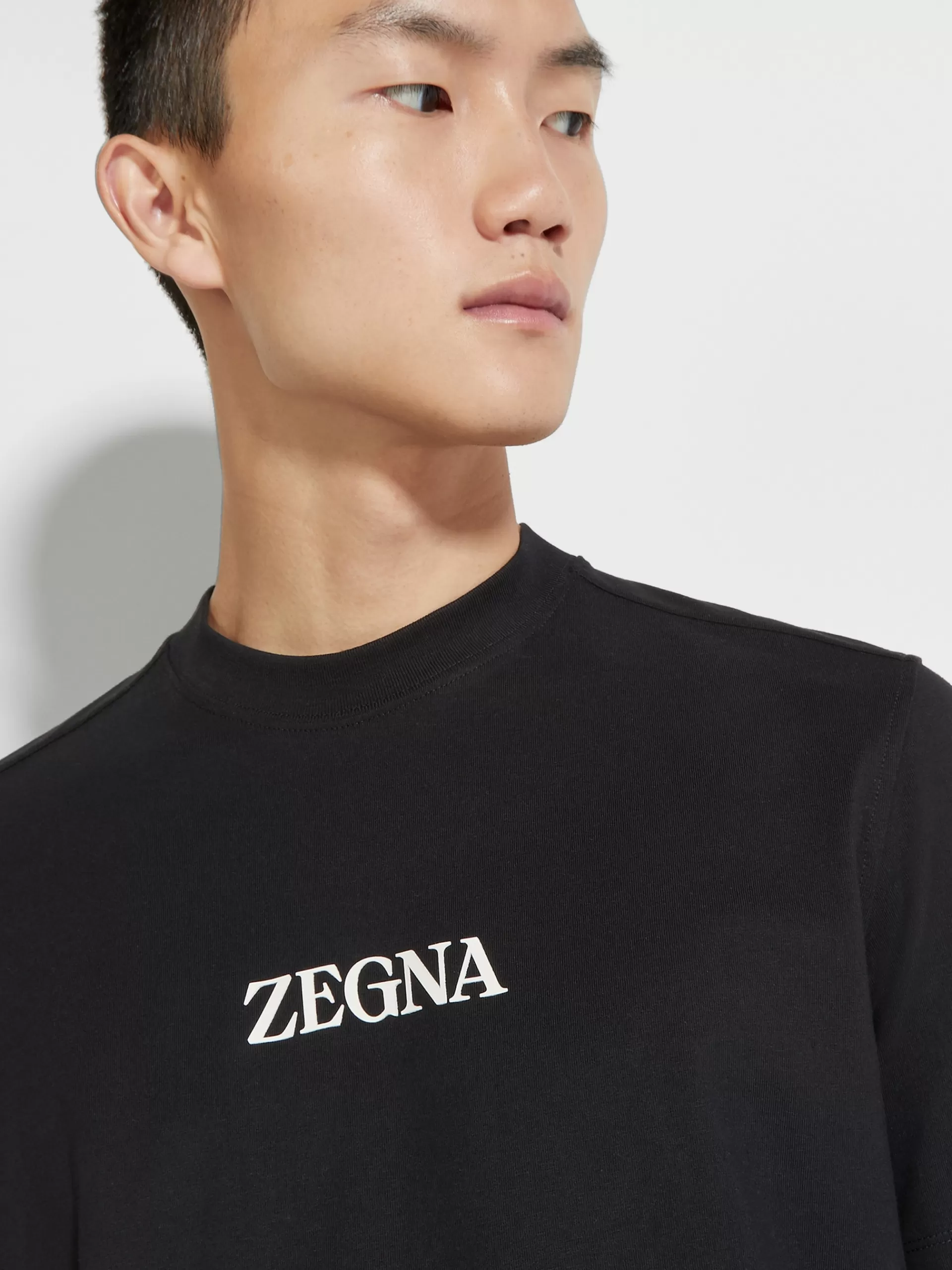 ZEGNA T-Shirts^T-Shirt De Manga Curta #Usetheexisting™ Preta Preto