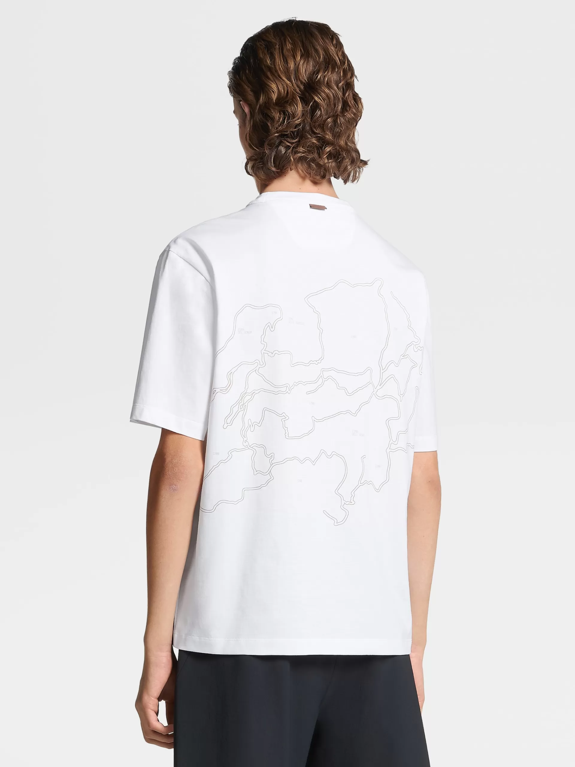 ZEGNA T-Shirts^T-Shirt De Manga Curta X Norda™ Branca Em Algodao #Usetheexisting™ Estampado Branco