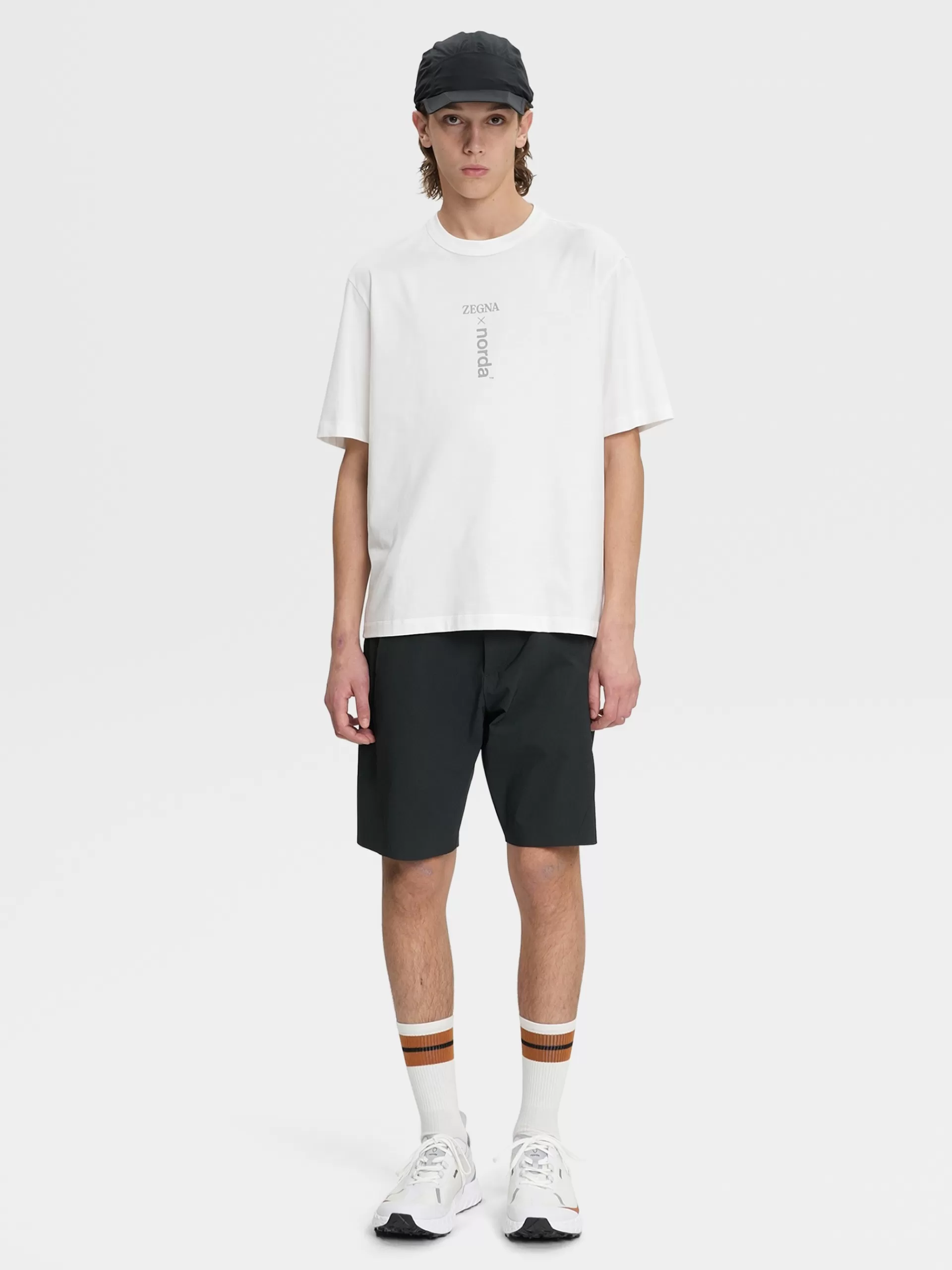 ZEGNA T-Shirts^T-Shirt De Manga Curta X Norda™ Branca Em Algodao #Usetheexisting™ Estampado Branco