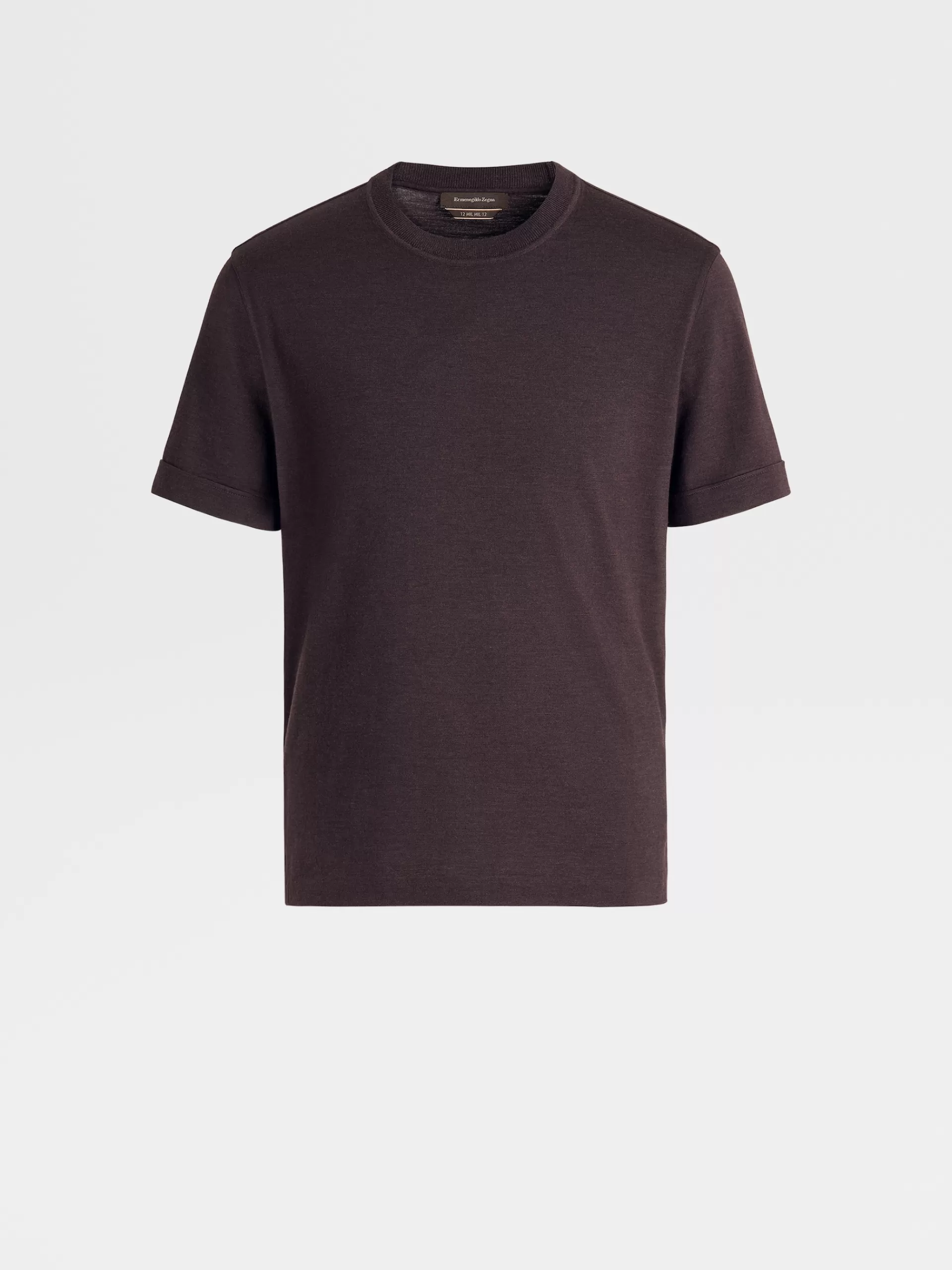 ZEGNA T-Shirts^T-Shirt Em Jersei De La 12Milmil12 Bordo Mesclado