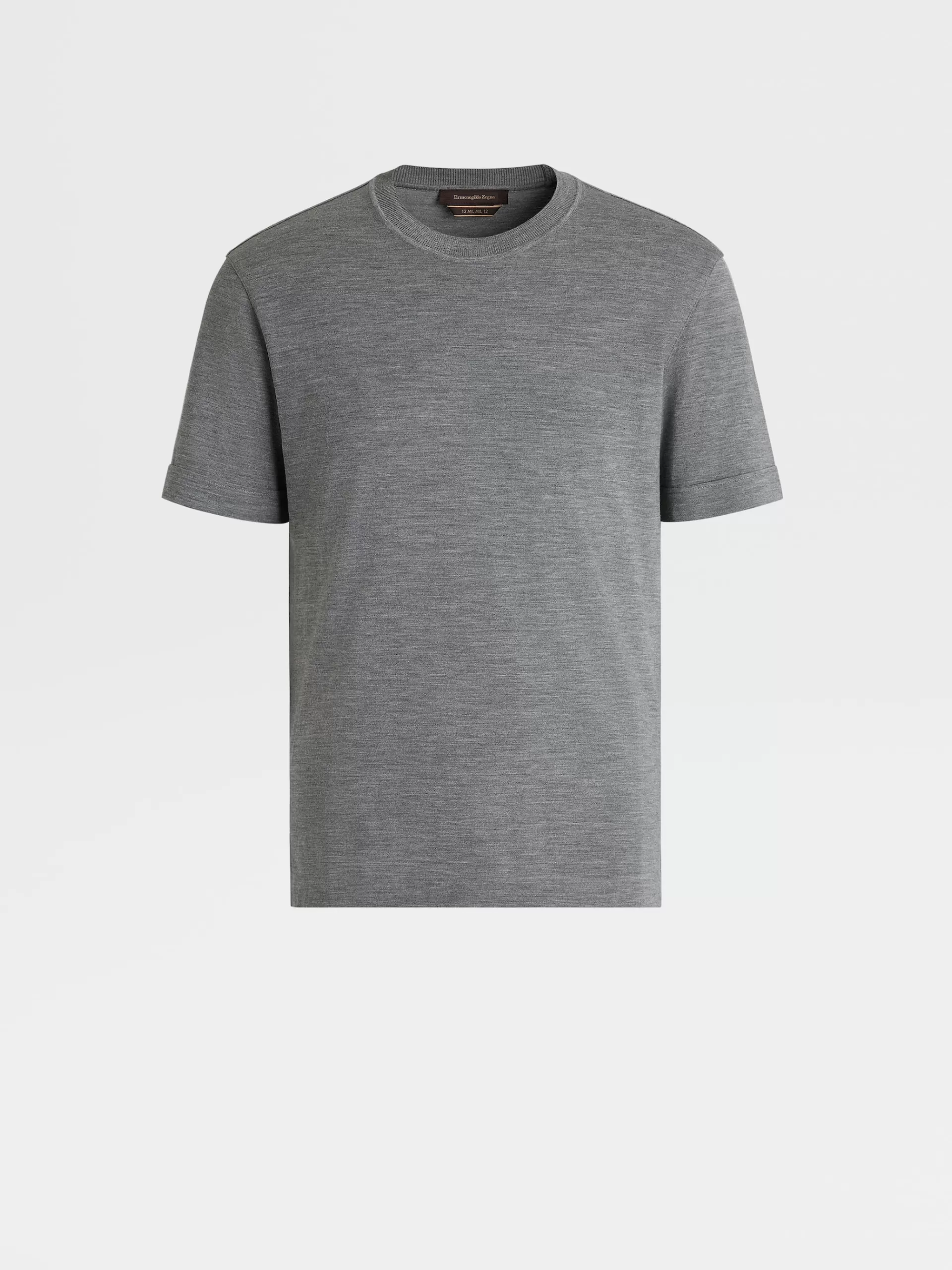 ZEGNA T-Shirts^T-Shirt Em Jersei De La 12Milmil12 Cinza-Acastanhado Mesclado